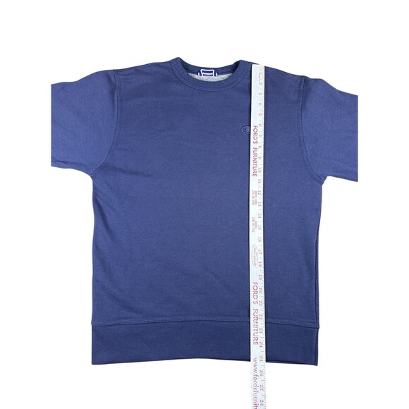 Champion Authentic Athleticwear Men’s Crewneck Sweatshirt Small Navy Blue Logo - Picture 7 of 9